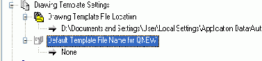 Пункт Drawing Template Settings
