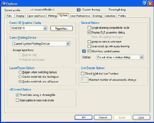   Options  System