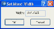 Диалоговое окно Set Mtext Width