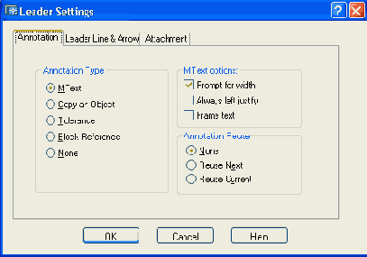   Leader Settings  Annotation