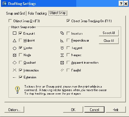   Drafting Settings,  
