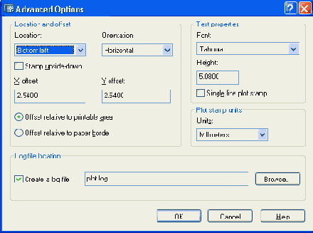   Advanced Options