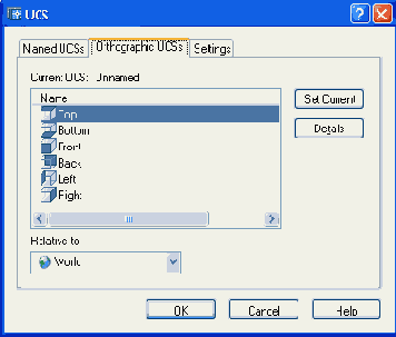   DCS  Orthographic UCSs
