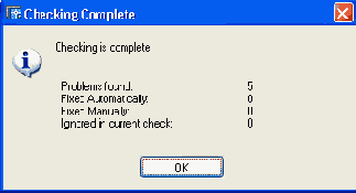  Checking Complete